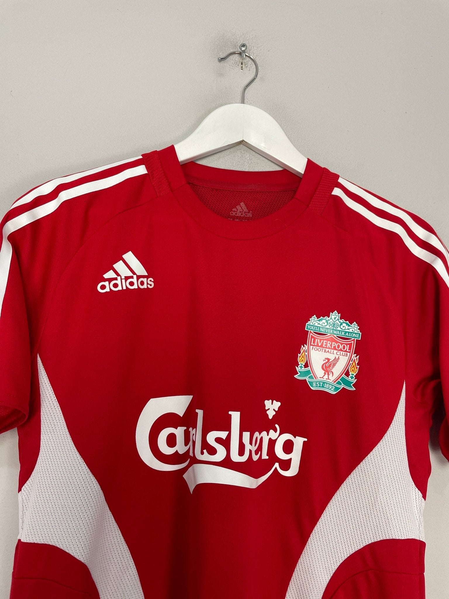 Shop 2008/09 LIVERPOOL FORMOTION TRAINING SHIRT (S) ADIDAS, classic football shirts, vintage football shirts & retro soccer jerseys at Cult Kits