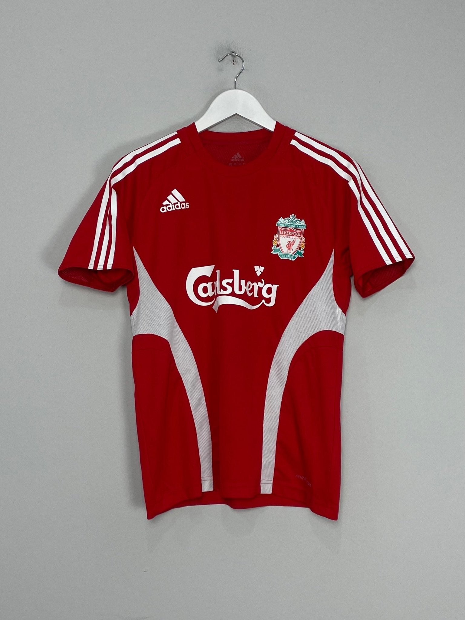 Shop 2008/09 LIVERPOOL FORMOTION TRAINING SHIRT (S) ADIDAS, classic football shirts, vintage football shirts & retro soccer jerseys at Cult Kits