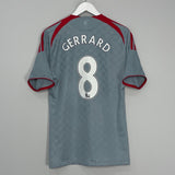 Shop 2008/09 LIVERPOOL GERRARD #8 AWAY SHIRT (M) ADIDAS, classic football shirts, vintage football shirts & retro soccer jerseys at Cult Kits
