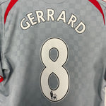 Shop 2008/09 LIVERPOOL GERRARD #8 AWAY SHIRT (M) ADIDAS, classic football shirts, vintage football shirts & retro soccer jerseys at Cult Kits