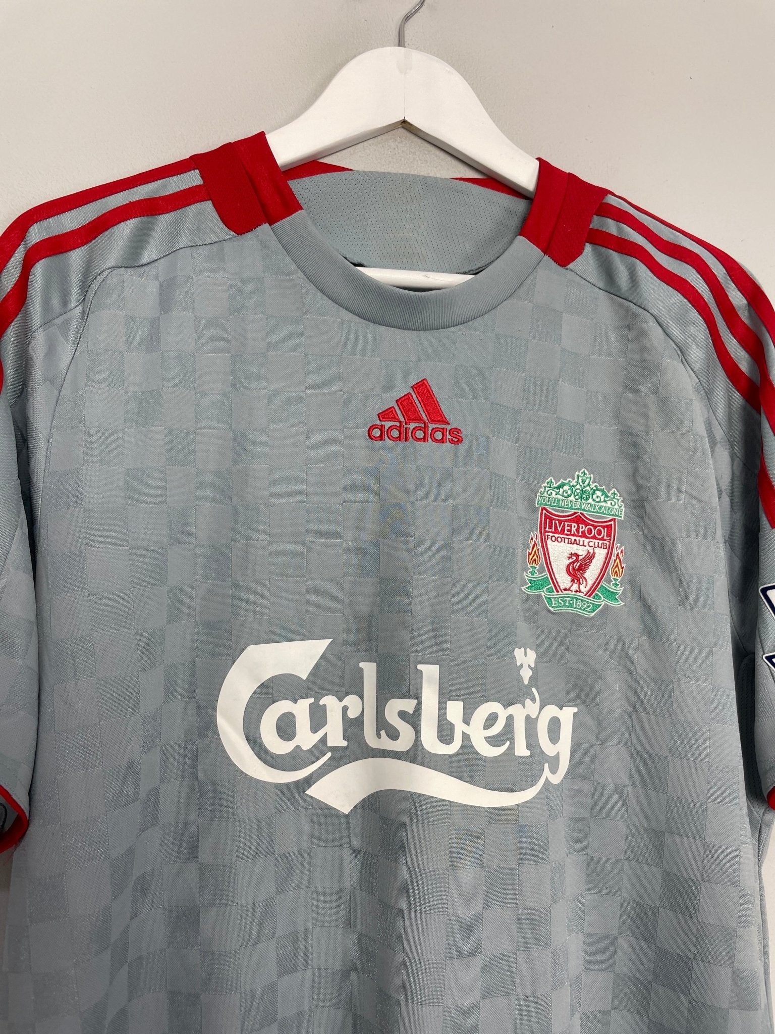 Shop 2008/09 LIVERPOOL KEANE #7 AWAY SHIRT (M) ADIDAS, classic football shirts, vintage football shirts & retro soccer jerseys at Cult Kits