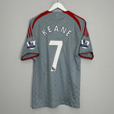 Shop 2008/09 LIVERPOOL KEANE #7 AWAY SHIRT (M) ADIDAS, classic football shirts, vintage football shirts & retro soccer jerseys at Cult Kits