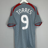 Shop 2008/09 LIVERPOOL TORRES #9 AWAY SHIRT (M) ADIDAS, classic football shirts, vintage football shirts & retro soccer jerseys at Cult Kits