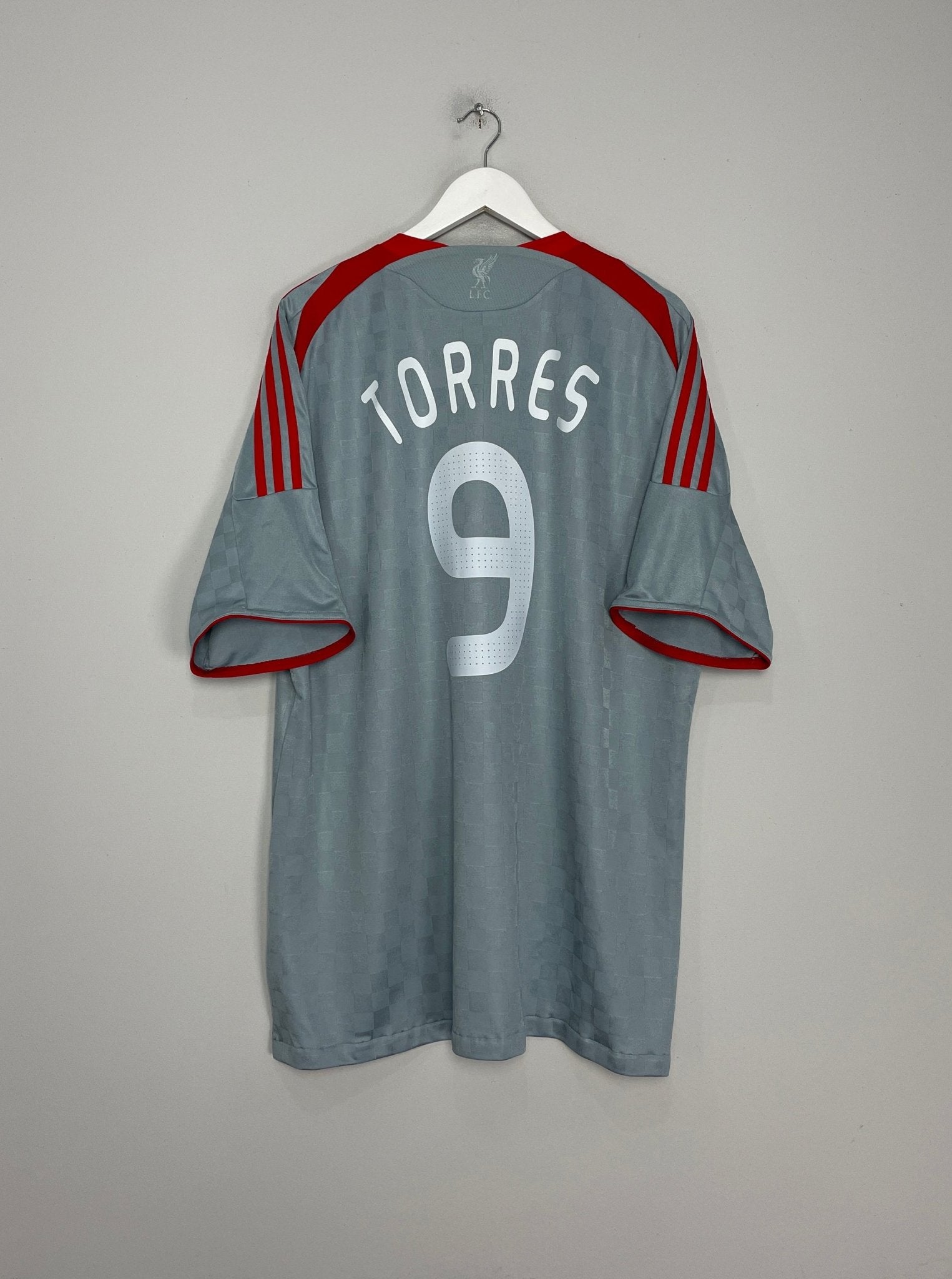 Shop 2008/09 LIVERPOOL TORRES #9 AWAY SHIRT (XL) ADIDAS, classic football shirts, vintage football shirts & retro soccer jerseys at Cult Kits