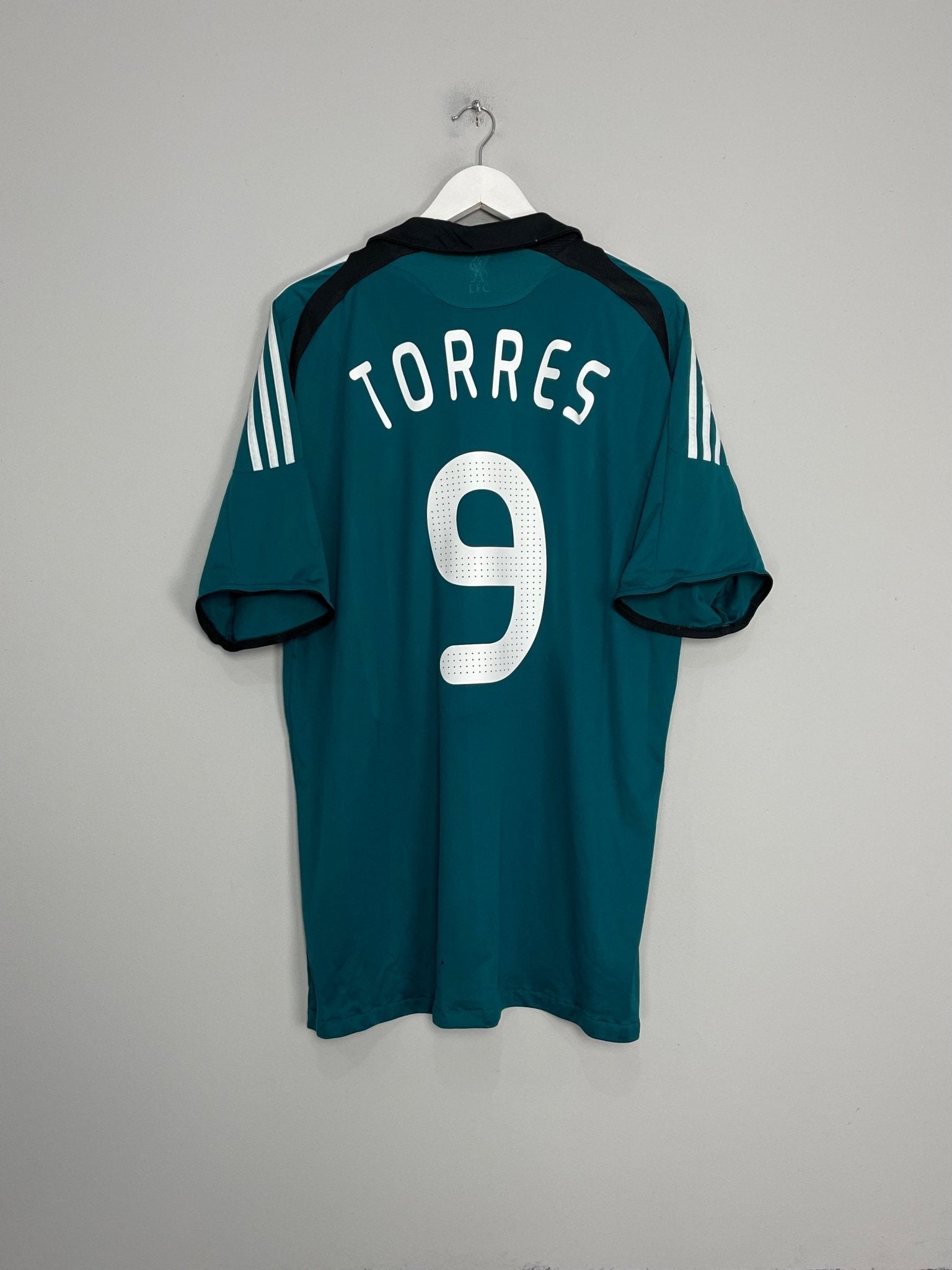 Shop 2008/09 LIVERPOOL TORRES #9 THIRD SHIRT (XXL) ADIDAS, classic football shirts, vintage football shirts & retro soccer jerseys at Cult Kits