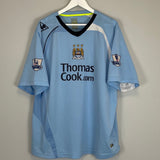 Shop 2008/09 MANCHESTER CITY PETROV #17 HOME SHIRT (XL) LE COQ, classic football shirts, vintage football shirts & retro soccer jerseys at Cult Kits