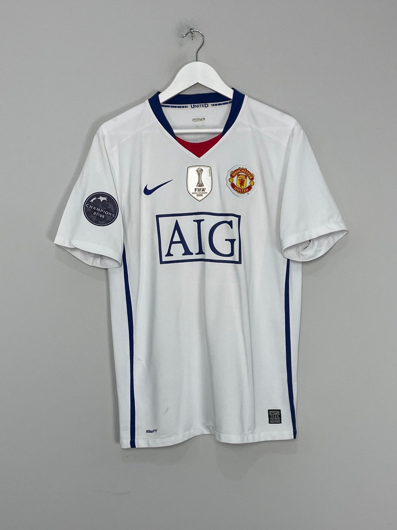 Shop 2008/09 MANCHESTER UNITED RONALDO #7 AWAY SHIRT (L) NIKE, classic football shirts, vintage football shirts & retro soccer jerseys at Cult Kits