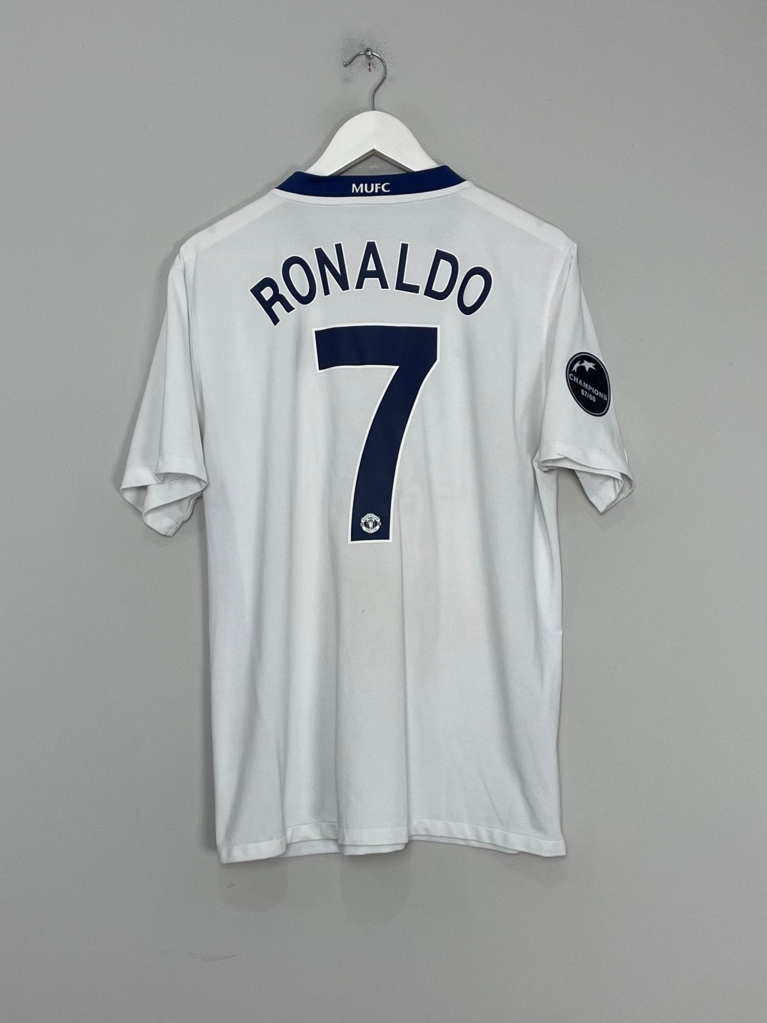 Shop 2008/09 MANCHESTER UNITED RONALDO #7 AWAY SHIRT (L) NIKE, classic football shirts, vintage football shirts & retro soccer jerseys at Cult Kits