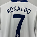 Shop 2008/09 MANCHESTER UNITED RONALDO #7 AWAY SHIRT (L) NIKE, classic football shirts, vintage football shirts & retro soccer jerseys at Cult Kits
