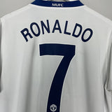 Shop 2008/09 MANCHESTER UNITED RONALDO #7 AWAY SHIRT (L) NIKE, classic football shirts, vintage football shirts & retro soccer jerseys at Cult Kits