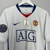 Shop 2008/09 MANCHESTER UNITED RONALDO #7 AWAY SHIRT (L) NIKE, classic football shirts, vintage football shirts & retro soccer jerseys at Cult Kits