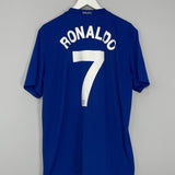 Shop 2008/09 MANCHESTER UNITED RONALDO #7 AWAY SHIRT (XL) NIKE, classic football shirts, vintage football shirts & retro soccer jerseys at Cult Kits
