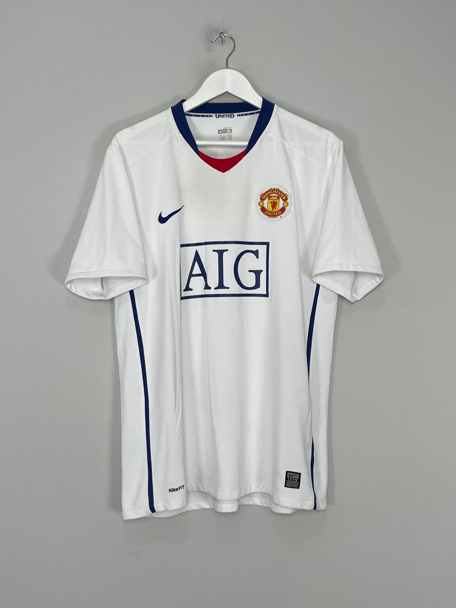 Shop 2008/09 MANCHESTER UNITED RONALDO #7 AWAY SHIRT (XL) NIKE, classic football shirts, vintage football shirts & retro soccer jerseys at Cult Kits
