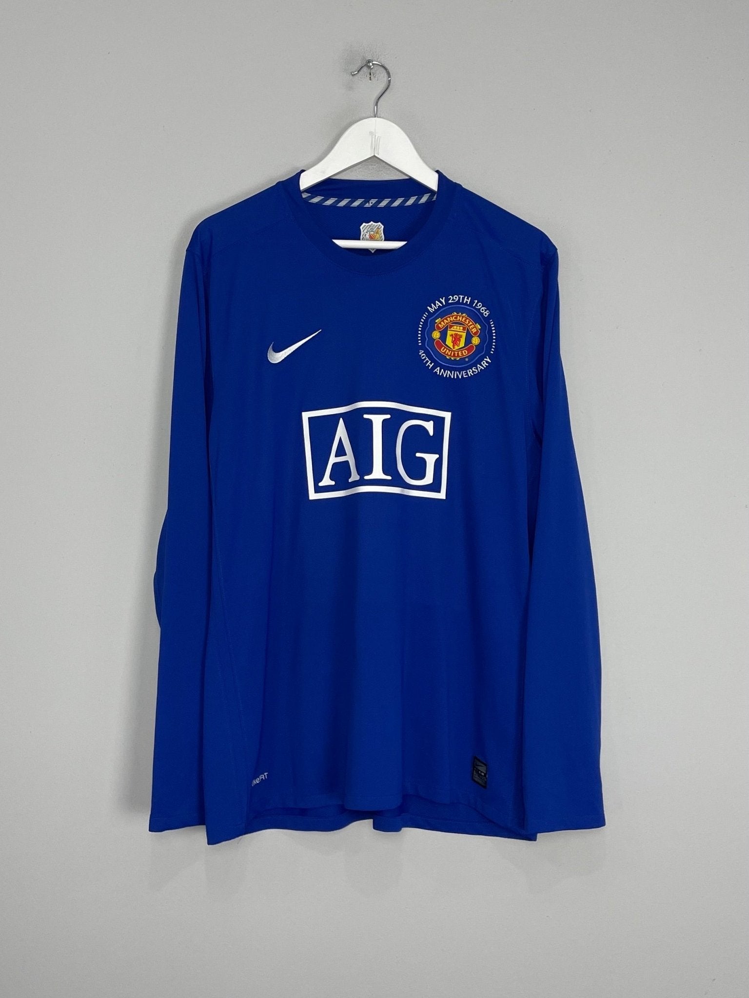 Shop 2008/09 MANCHESTER UNITED RONALDO #7 L/S THIRD SHIRT (XL) NIKE, classic football shirts, vintage football shirts & retro soccer jerseys at Cult Kits