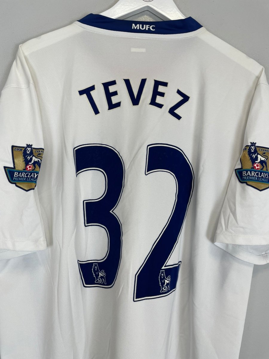 2008/09 MANCHESTER UNITED TEVEZ 32 AWAY SHIRT (XXL) NIKE - Cult Kits - XXL - Buy Vintage Football Shirts, Authentic Retro Football Shirts For Sale, Classic Football Shirts & Soccer Jersey