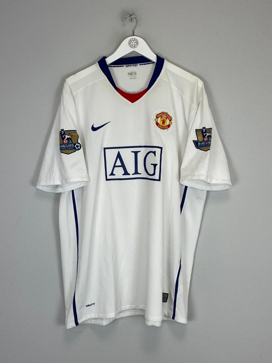 2008/09 MANCHESTER UNITED TEVEZ 32 AWAY SHIRT (XXL) NIKE - Cult Kits - XXL - Buy Vintage Football Shirts, Authentic Retro Football Shirts For Sale, Classic Football Shirts & Soccer Jersey