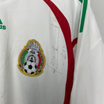 Shop 2008/09 MEXICO #13 *SQUAD SIGNED* PLAYER ISSUE AWAY SHIRT (L) ADIDAS, classic football shirts, vintage football shirts & retro soccer jerseys at Cult Kits