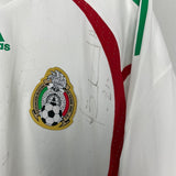 Shop 2008/09 MEXICO #13 *SQUAD SIGNED* PLAYER ISSUE AWAY SHIRT (L) ADIDAS, classic football shirts, vintage football shirts & retro soccer jerseys at Cult Kits