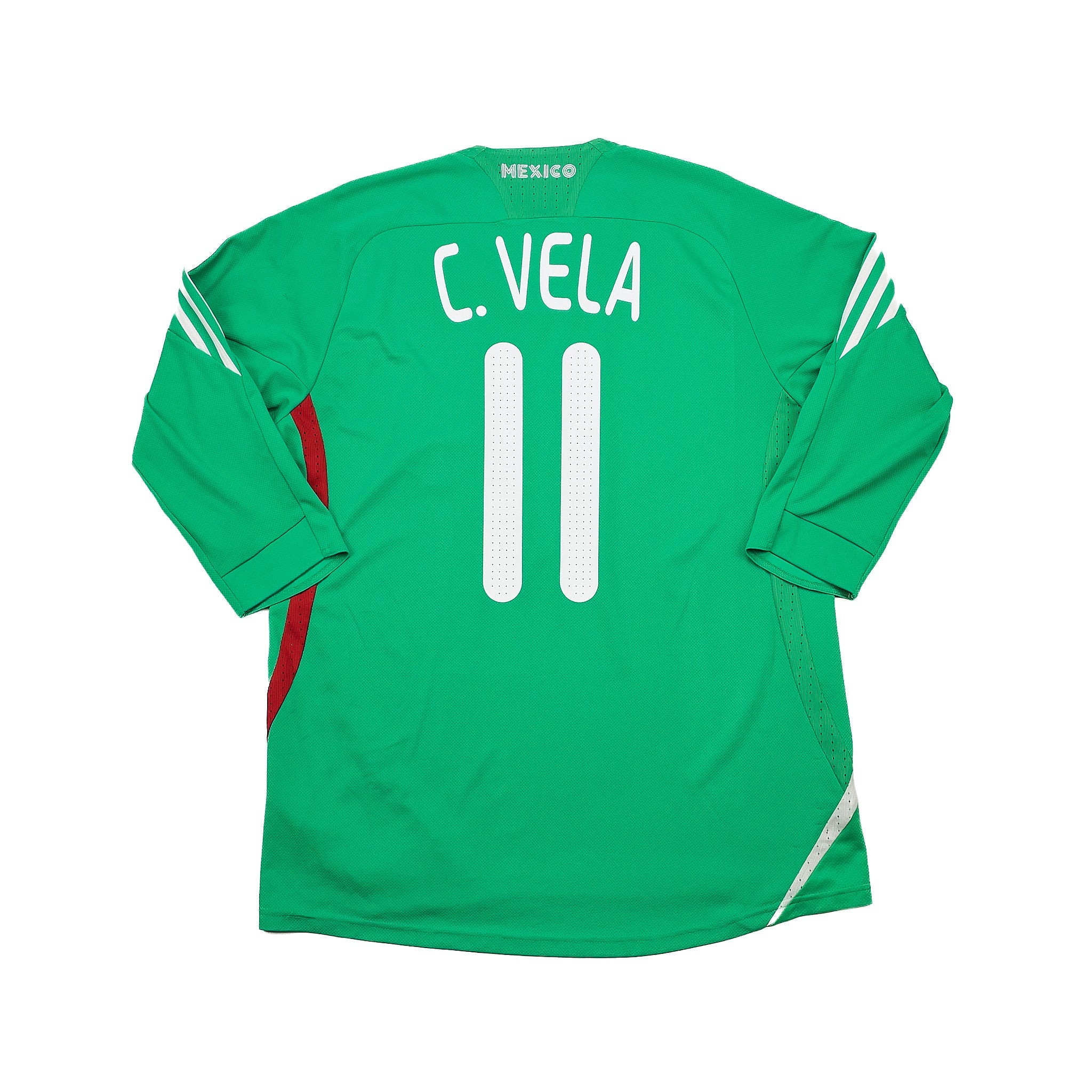 Buy 2008/09 MEXICO C.VELA 11 HOME SHIRT (M) ADIDAS ~ Free worldwide shipping available ~ Authentic Vintage Football Shirts from Cult Kits