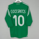 Shop 2008/09 MEXICO DOS SANTOS #10 HOME SHIRT (M) ADIDAS, classic football shirts, vintage football shirts & retro soccer jerseys at Cult Kits