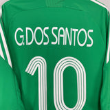 Shop 2008/09 MEXICO DOS SANTOS #10 HOME SHIRT (M) ADIDAS, classic football shirts, vintage football shirts & retro soccer jerseys at Cult Kits