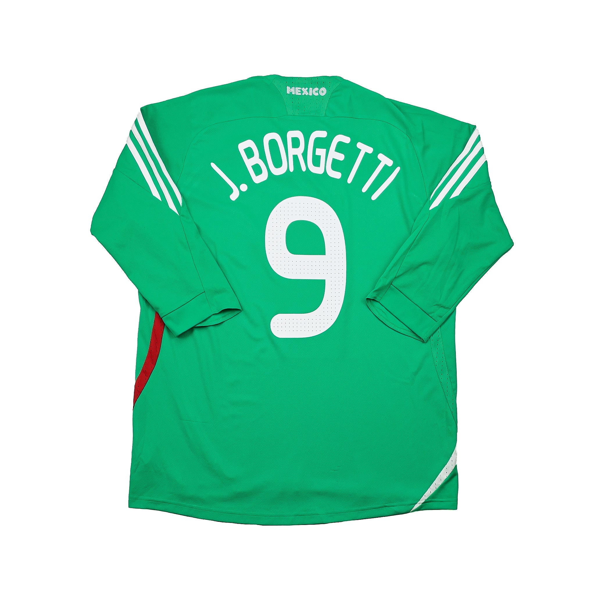 Buy 2008/09 Mexico J.Borgetti 9 Home Shirt (L) Adidas ~ Free worldwide shipping ~ Authentic Vintage Football Shirts from Cult Kits