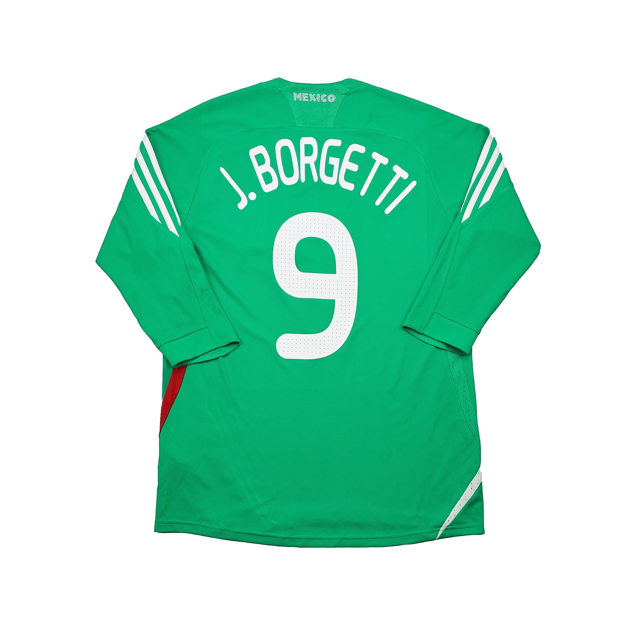 Buy 2008/09 Mexico J.Borgetti 9 Home Shirt (M) Adidas ~ Free worldwide shipping ~ Authentic Vintage Football Shirts from Cult Kits