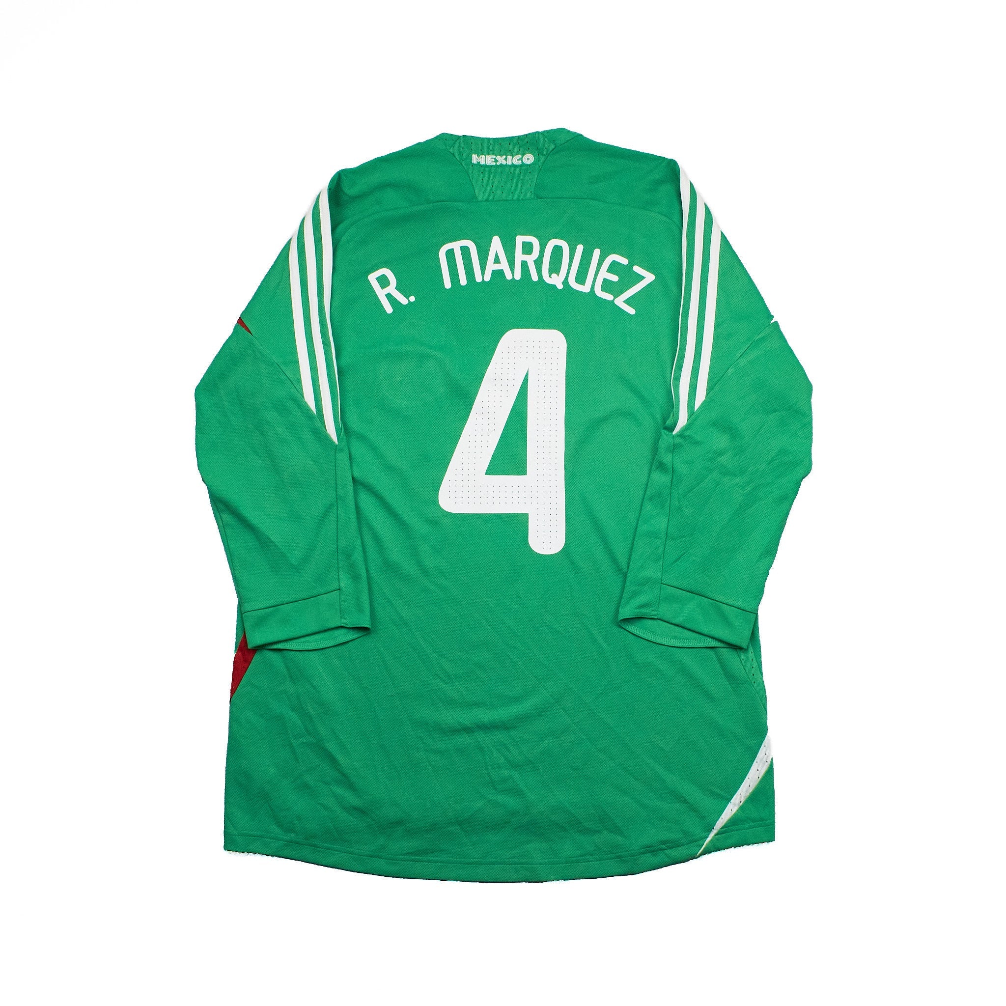 Buy 2008/09 Mexico Rafael Marquez 4 Home Shirt (L) Adidas ~ Free worldwide shipping ~ Authentic Vintage Football Shirts from Cult Kits