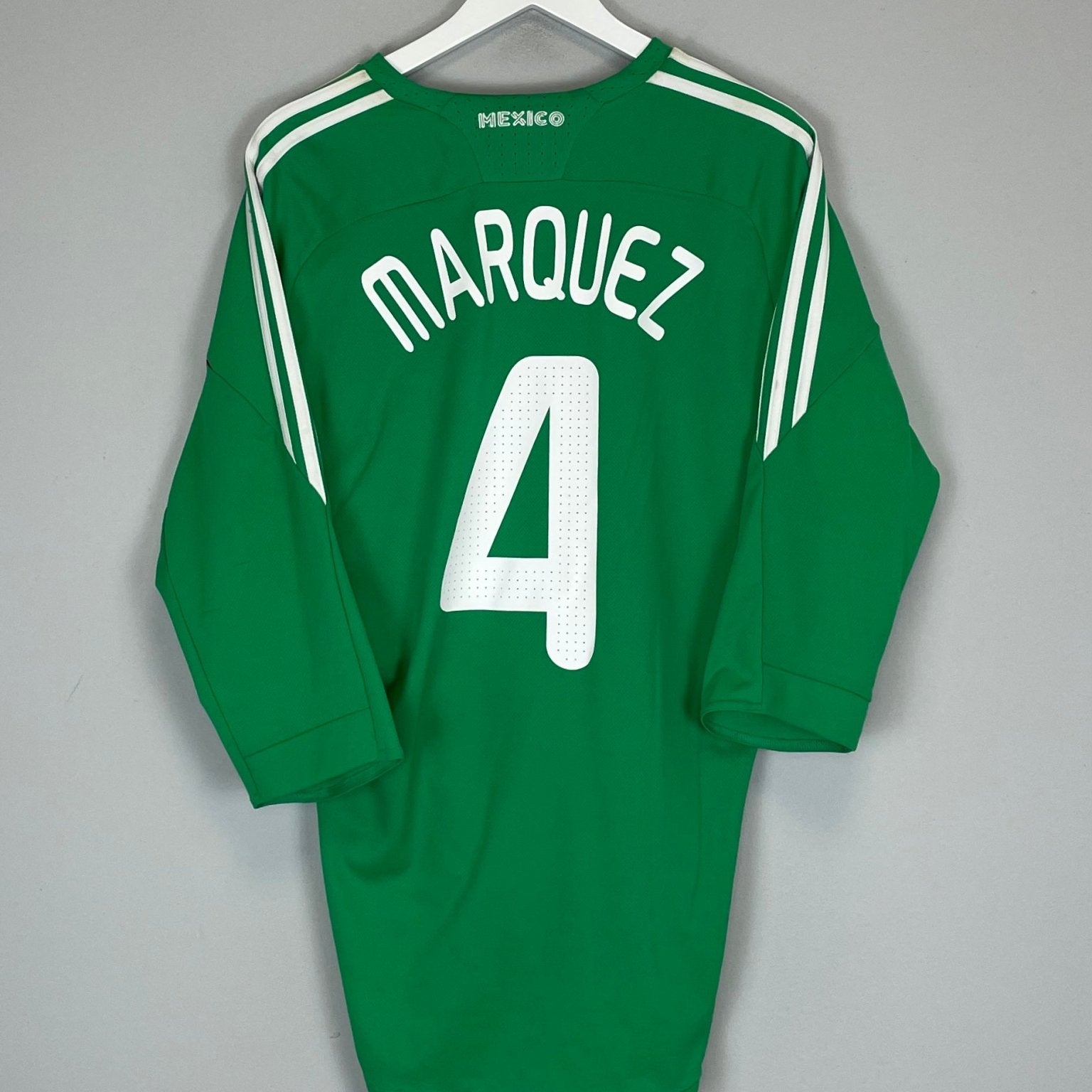 Shop 2008/09 MEXICO R.MARQUEZ #4 HOME SHIRT (XL) ADIDAS, classic football shirts, vintage football shirts & retro soccer jerseys at Cult Kits