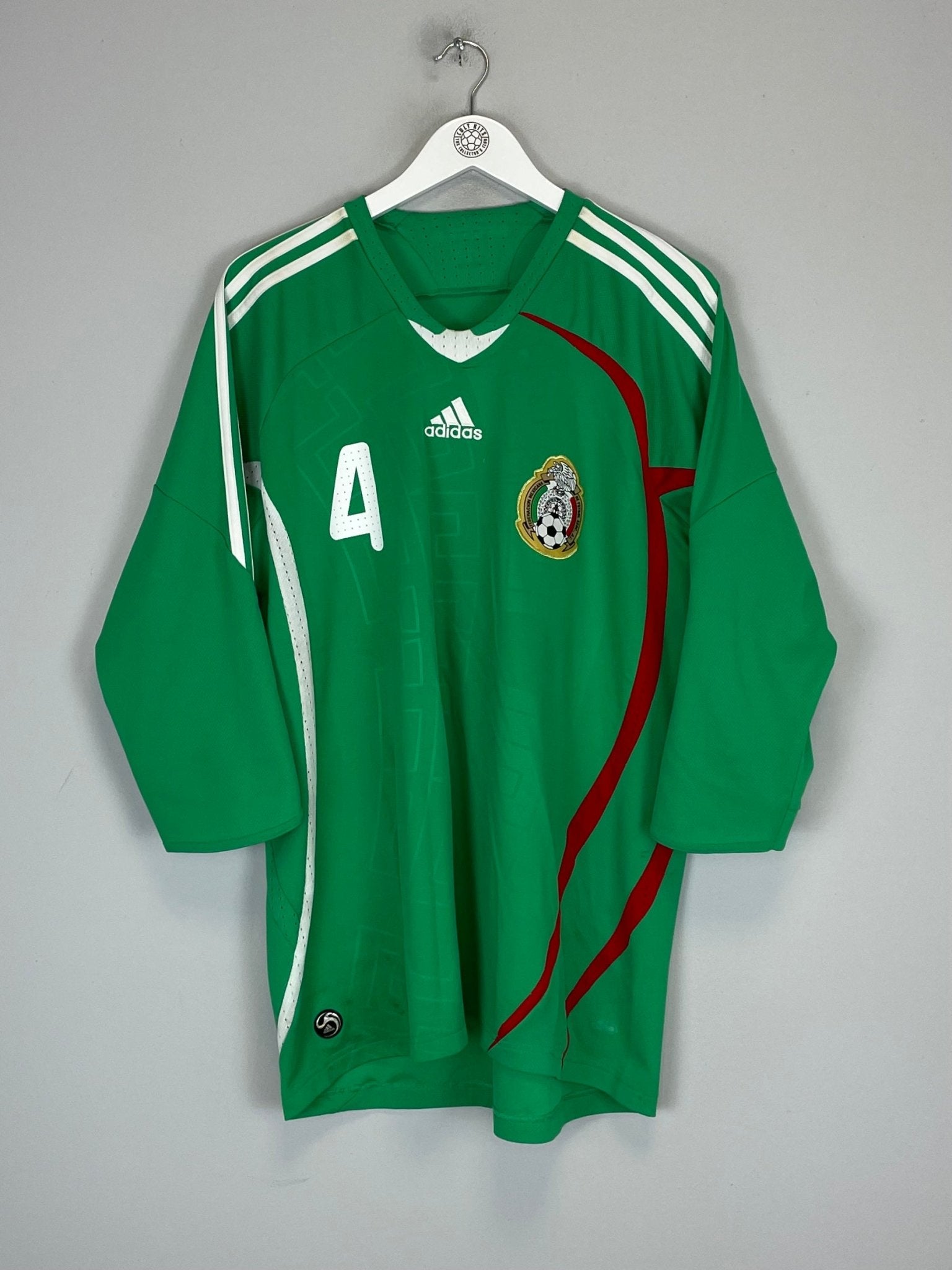 Shop 2008/09 MEXICO R.MARQUEZ #4 HOME SHIRT (XL) ADIDAS, classic football shirts, vintage football shirts & retro soccer jerseys at Cult Kits