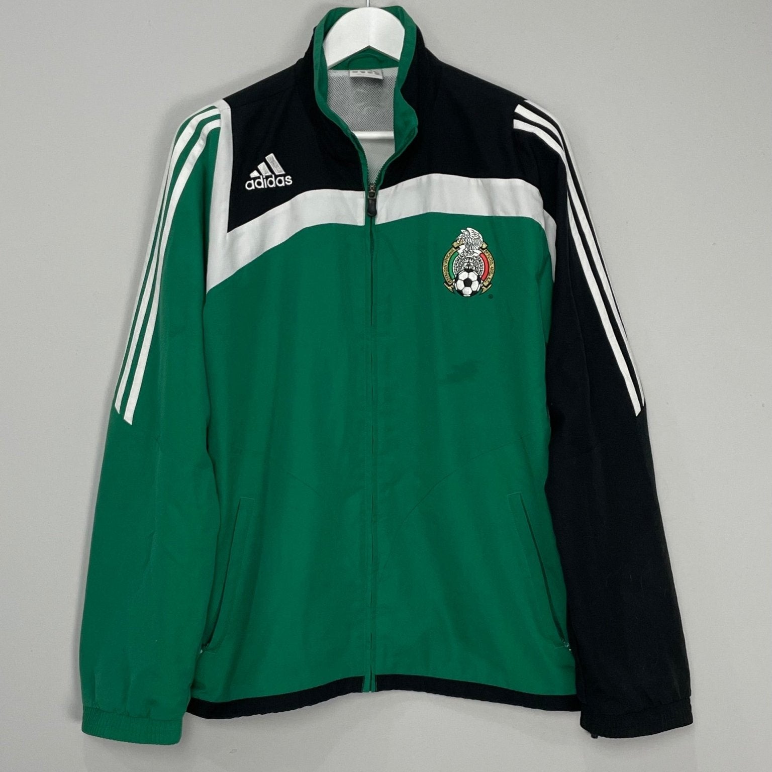 Shop 2008/09 MEXICO TRACK JACKET (M) ADIDAS, classic football shirts, vintage football shirts & retro soccer jerseys at Cult Kits