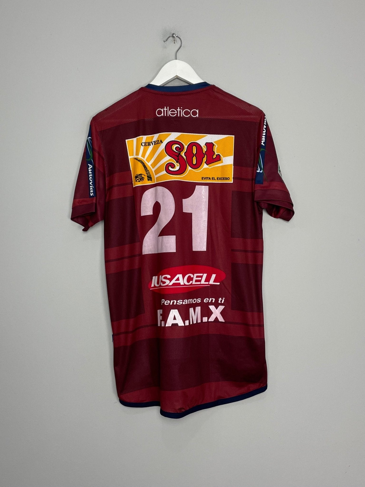 Shop 2008/09 MONARCAS MORELIA #21 AWAY SHIRT (M) ATLETICA, classic football shirts, vintage football shirts & retro soccer jerseys at Cult Kits
