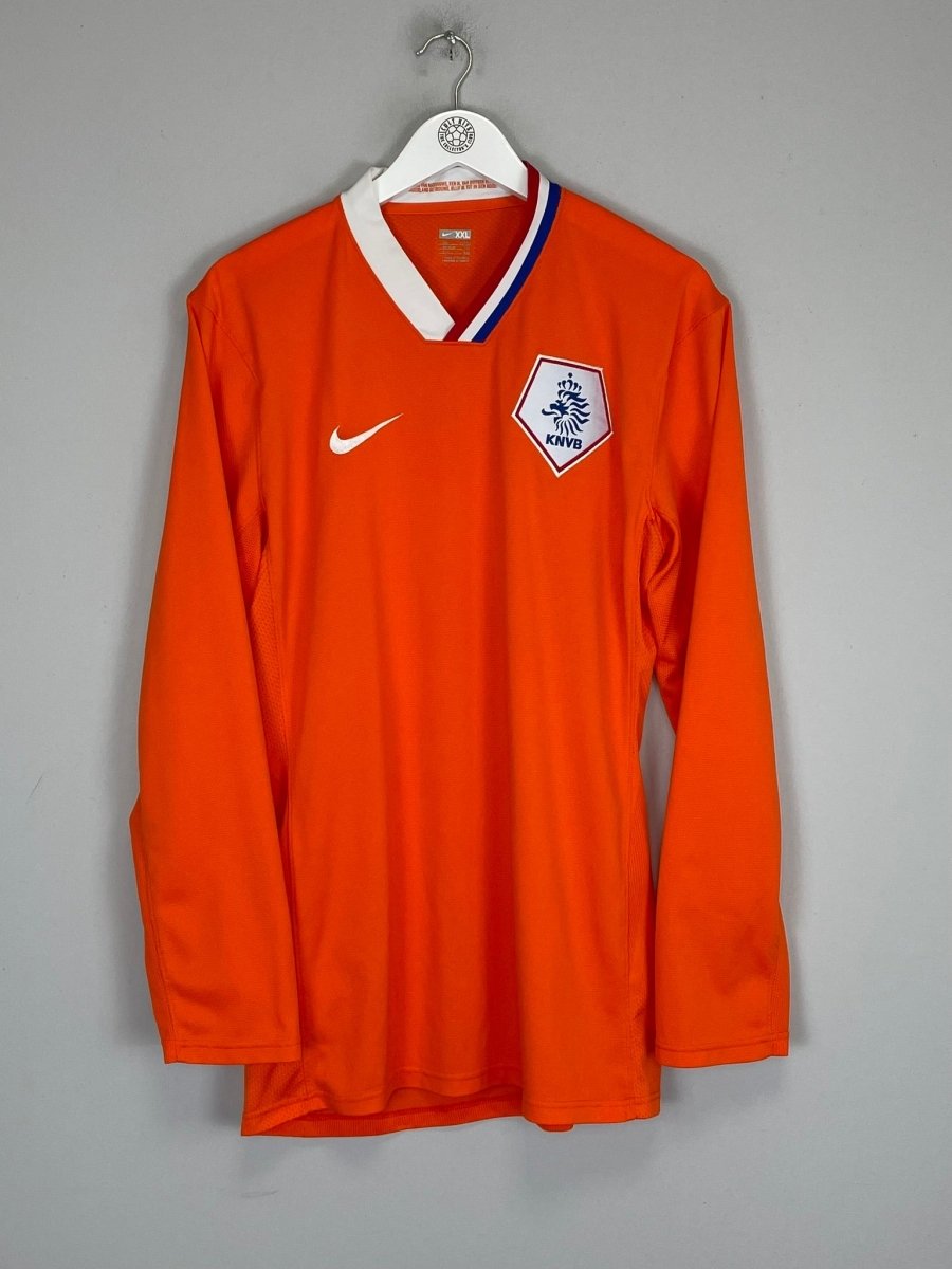 2008/09 NETHERLANDS *PLAYER ISSUE* L/S HOME SHIRT (XXL) NIKE - Cult Kits - XXL - Buy Vintage Football Shirts, Authentic Retro Football Shirts For Sale, Classic Football Shirts & Soccer Jersey