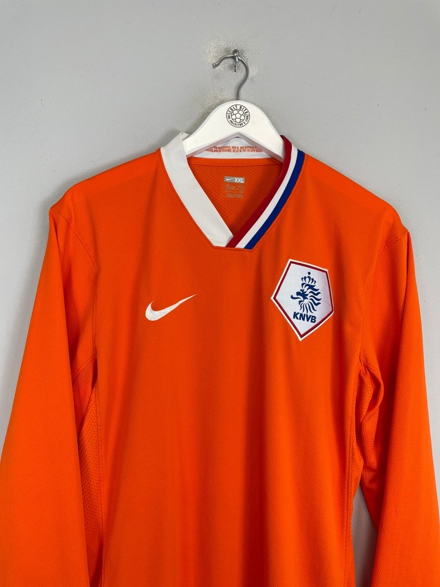 2008/09 NETHERLANDS *PLAYER ISSUE* L/S HOME SHIRT (XXL) NIKE - Cult Kits - XXL - Buy Vintage Football Shirts, Authentic Retro Football Shirts For Sale, Classic Football Shirts & Soccer Jersey