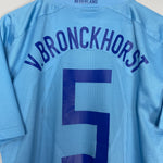 Shop 2008/09 NETHERLANDS VAN BRONCKHORST #5 *MATCH ISSUE* AWAY SHIRT (XL) NIKE, classic football shirts, vintage football shirts & retro soccer jerseys at Cult Kits
