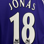 Shop 2008/09 NEWCASTLE UNITED JONAS #18 AWAY SHIRT (M) ADIDAS, classic football shirts, vintage football shirts & retro soccer jerseys at Cult Kits