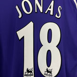 Shop 2008/09 NEWCASTLE UNITED JONAS #18 AWAY SHIRT (M) ADIDAS, classic football shirts, vintage football shirts & retro soccer jerseys at Cult Kits