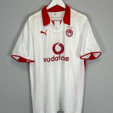 Shop 2008/09 OLYMPIAKOS R.BRAVO #15 AWAY SHIRT (XL) PUMA, classic football shirts, vintage football shirts & retro soccer jerseys at Cult Kits