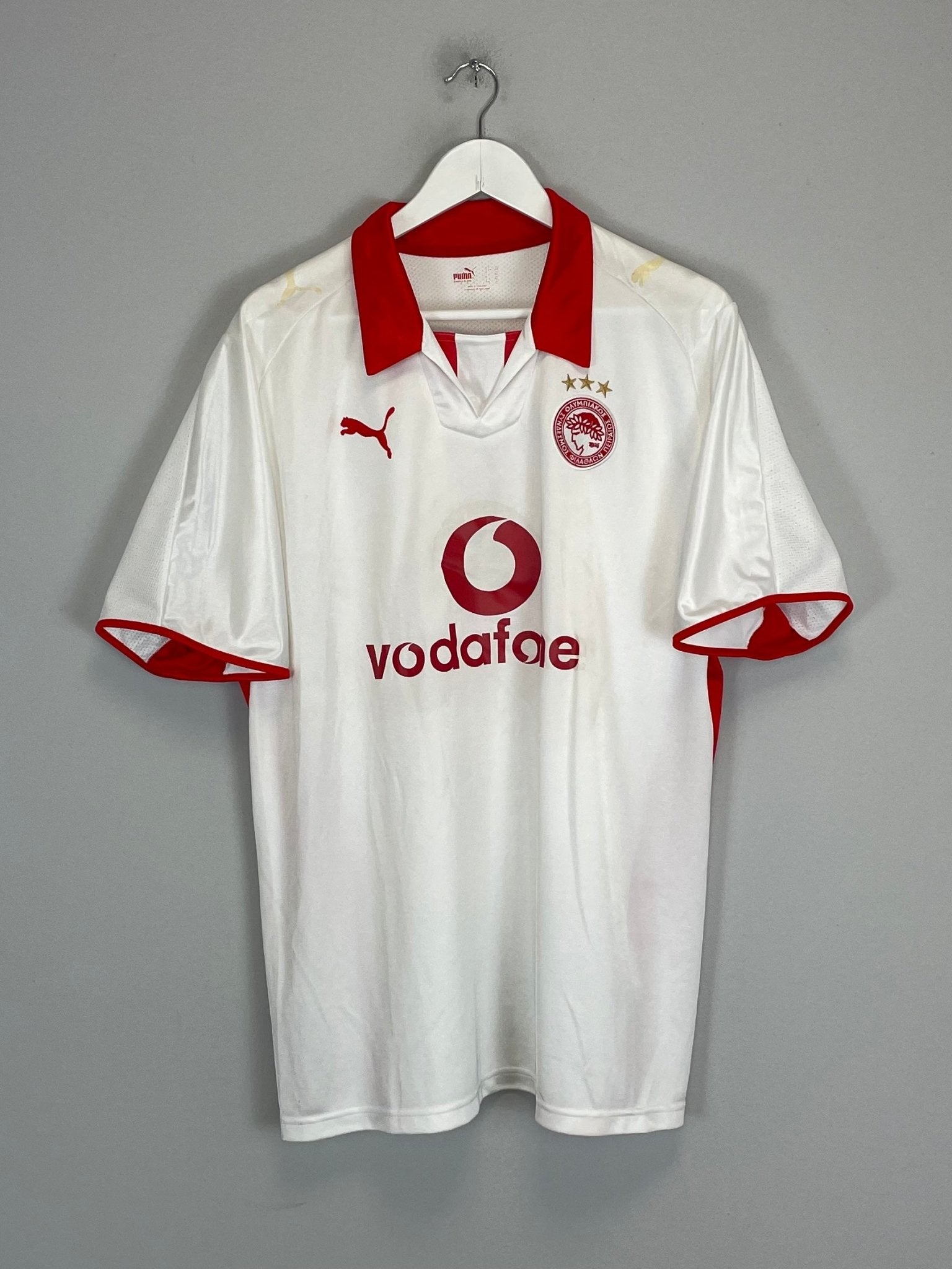 Shop 2008/09 OLYMPIAKOS R.BRAVO #15 AWAY SHIRT (XL) PUMA, classic football shirts, vintage football shirts & retro soccer jerseys at Cult Kits