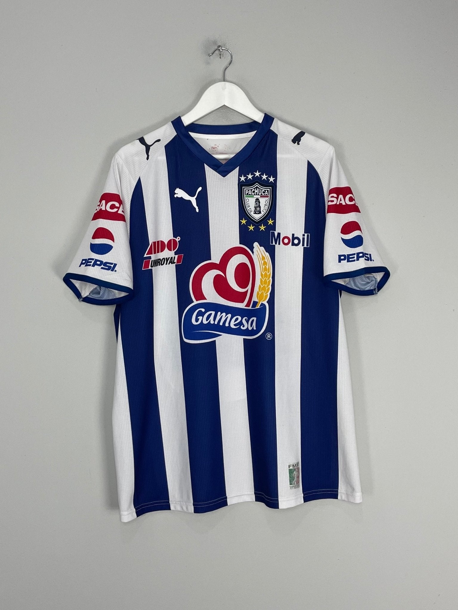 Shop 2008/09 PACHUCA #19 HOME SHIRT (L) PUMA, classic football shirts, vintage football shirts & retro soccer jerseys at Cult Kits