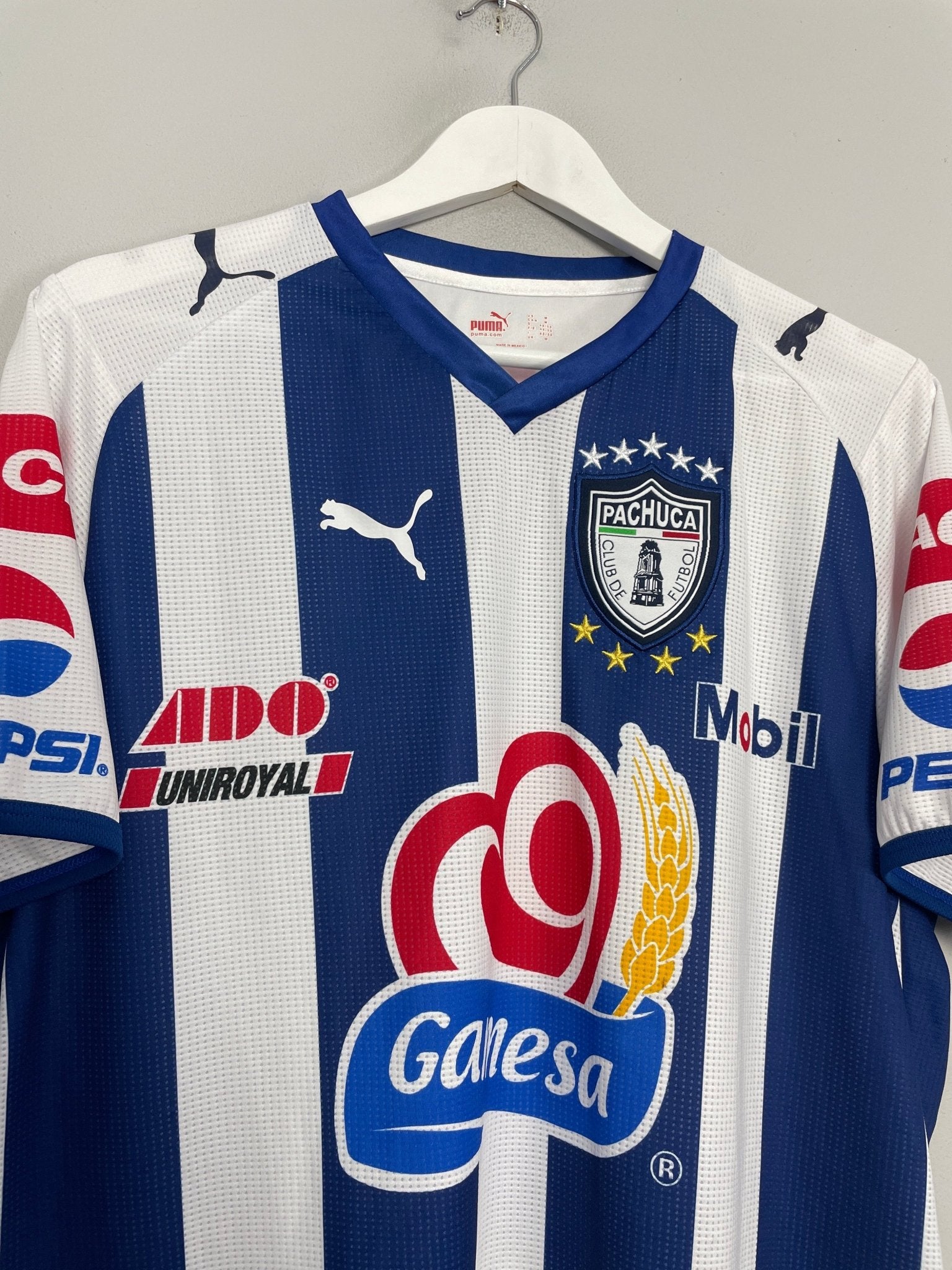 Shop 2008/09 PACHUCA #19 HOME SHIRT (M) PUMA, classic football shirts, vintage football shirts & retro soccer jerseys at Cult Kits