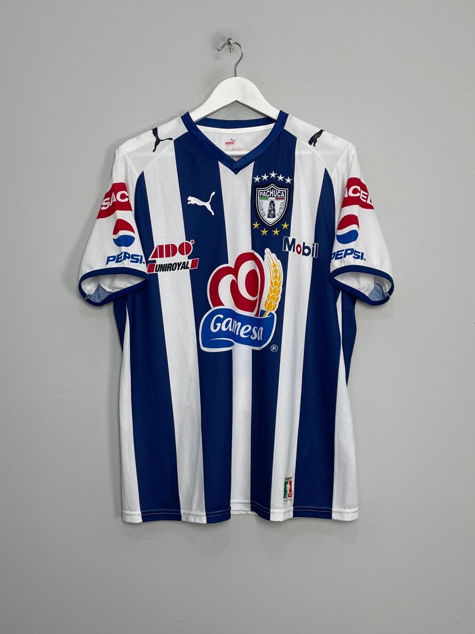 Shop 2008/09 PACHUCA #19 HOME SHIRT (M) PUMA, classic football shirts, vintage football shirts & retro soccer jerseys at Cult Kits