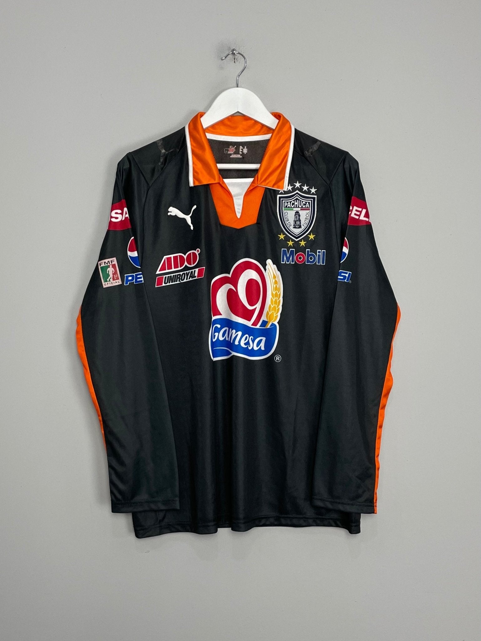 Shop 2008/09 PACHUCA #19 L/S AWAY SHIRT (M) PUMA, classic football shirts, vintage football shirts & retro soccer jerseys at Cult Kits