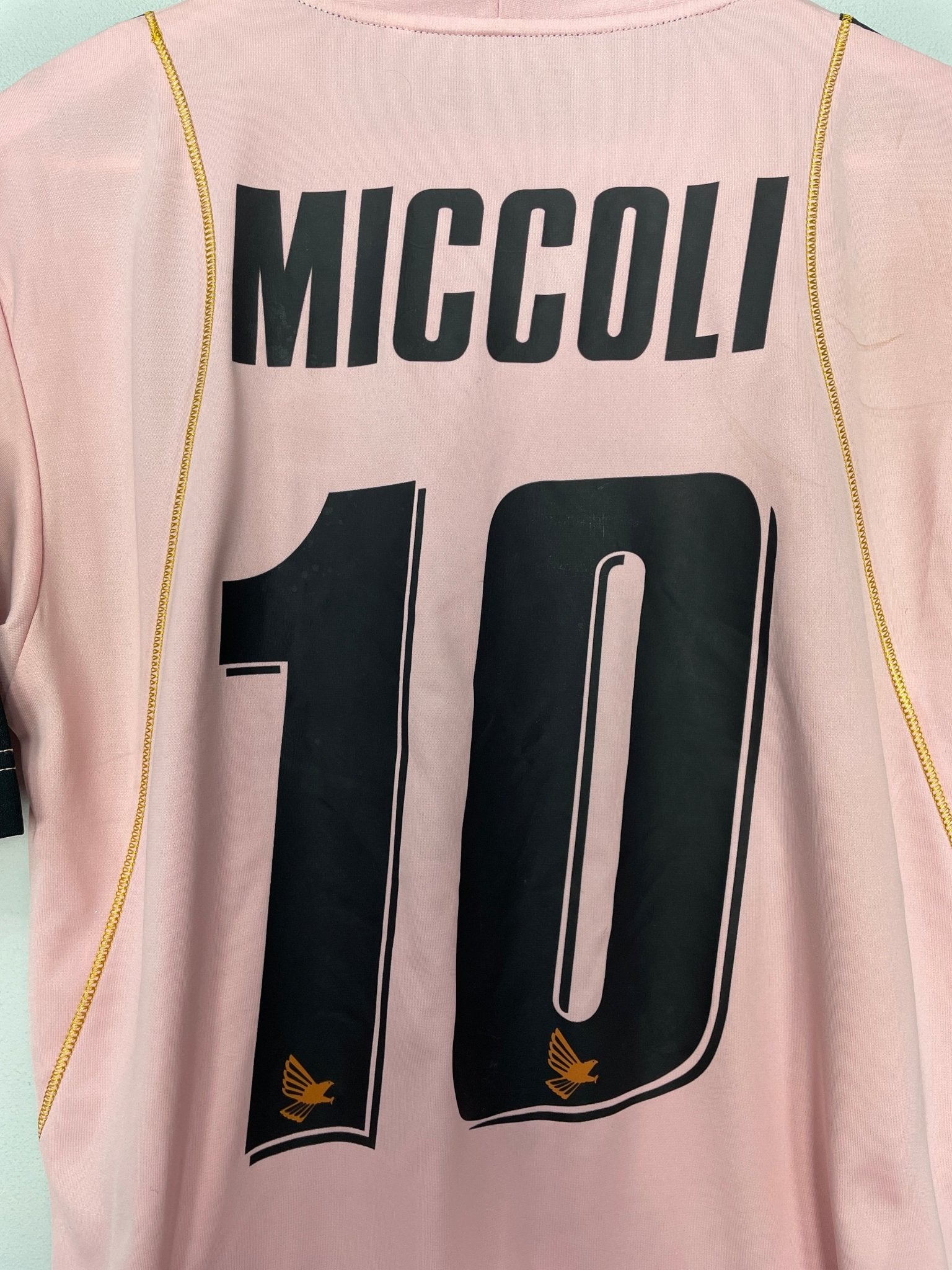 Shop 2008/09 PALERMO MICCOLI #10 HOME SHIRT (L) LOTTO, classic football shirts, vintage football shirts & retro soccer jerseys at Cult Kits