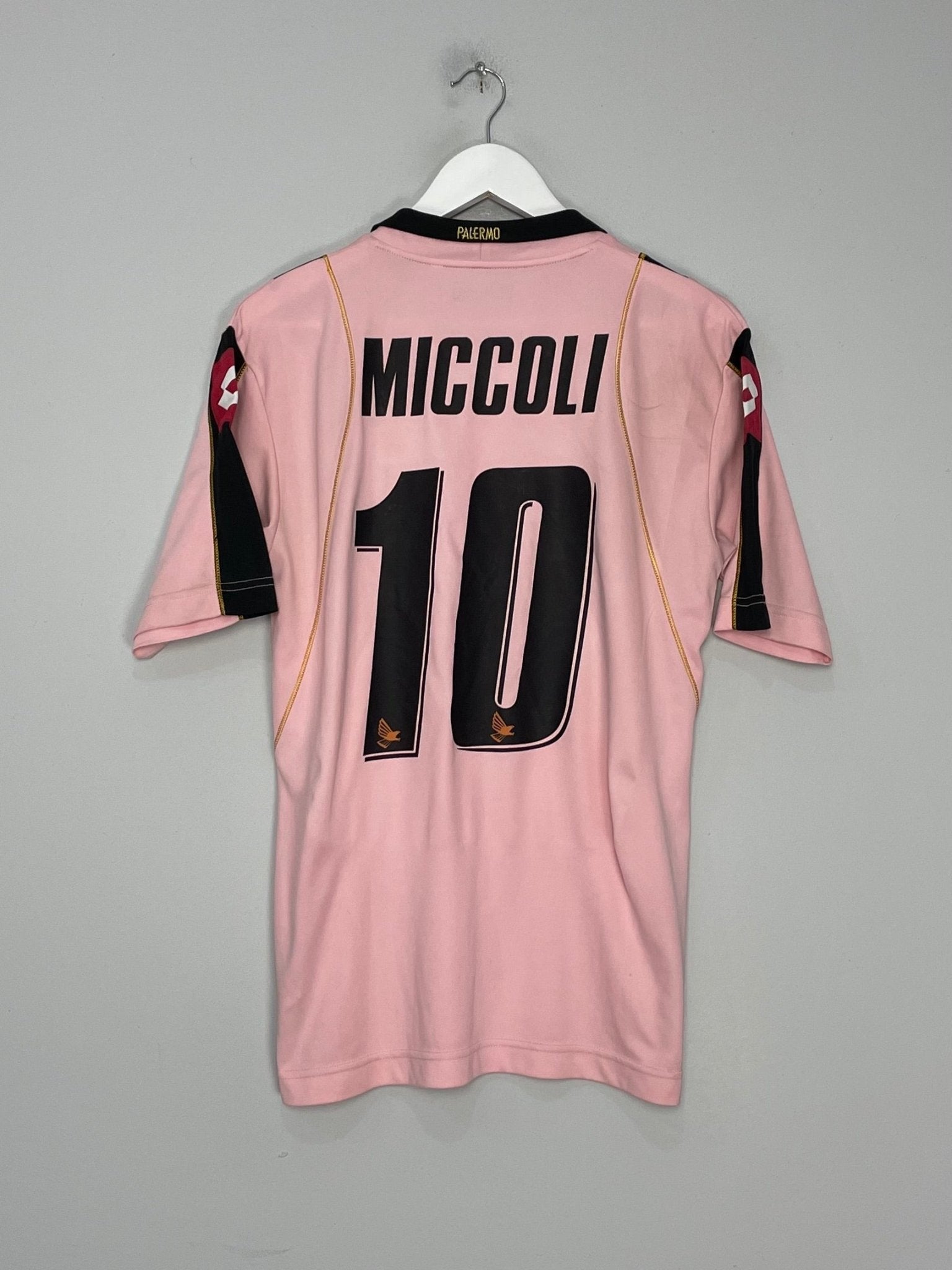 Shop 2008/09 PALERMO MICCOLI #10 HOME SHIRT (L) LOTTO, classic football shirts, vintage football shirts & retro soccer jerseys at Cult Kits