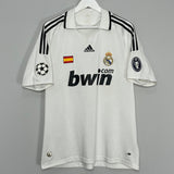 Shop 2008/09 REAL MADRID C/L HOME SHIRT (L) ADIDAS, classic football shirts, vintage football shirts & retro soccer jerseys at Cult Kits
