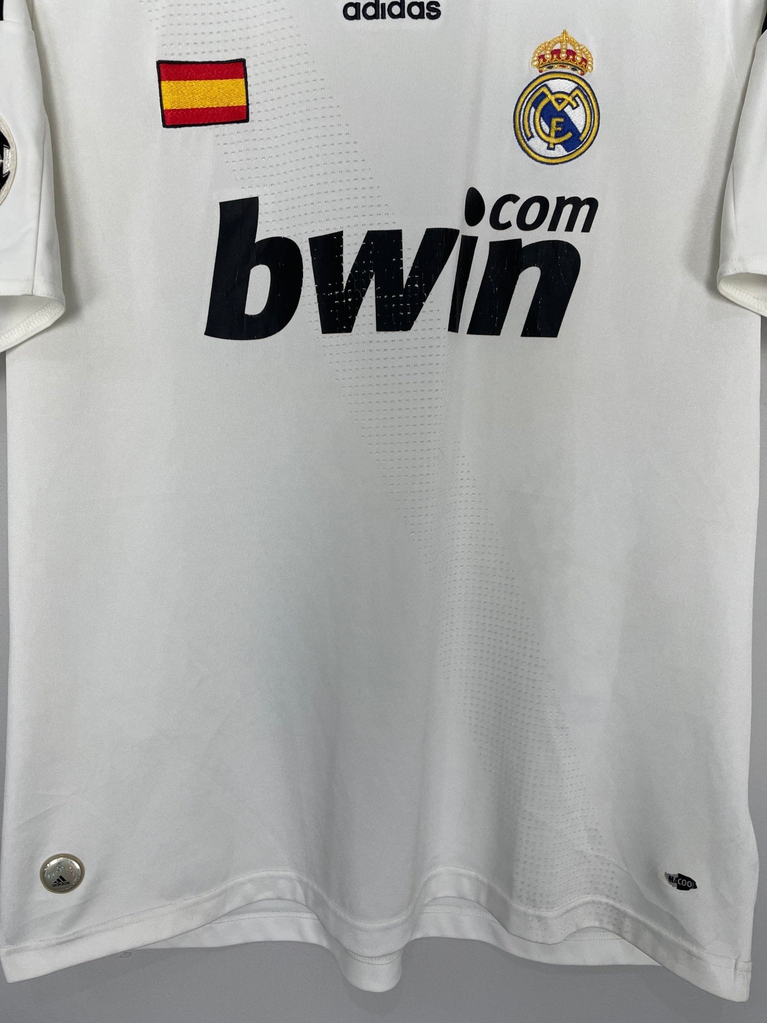 Shop 2008/09 REAL MADRID C/L HOME SHIRT (L) ADIDAS, classic football shirts, vintage football shirts & retro soccer jerseys at Cult Kits
