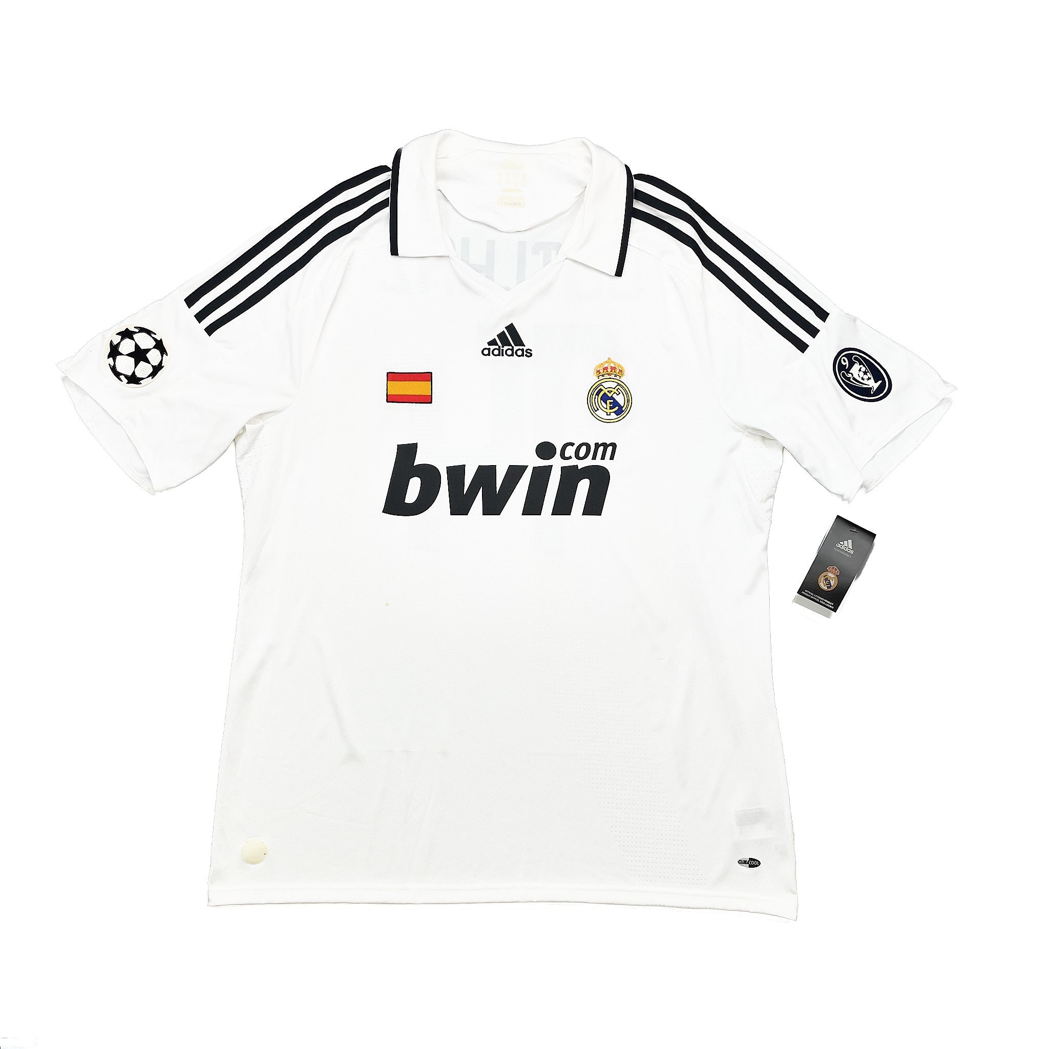 Buy 2008/09 Real Madrid Guti Haz 14 *BNWT with defects* C/L Home Shirt (XL) Adidas ~ Free worldwide shipping ~ Authentic Vintage Football Shirts from Cult Kits