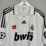 2008/09 REAL MADRID HUNTELAAR 19 C/L HOME SHIRT (XXL) ADIDAS - Cult Kits - XXL - Buy Vintage Football Shirts, Authentic Retro Football Shirts For Sale, Classic Football Shirts & Soccer Jersey