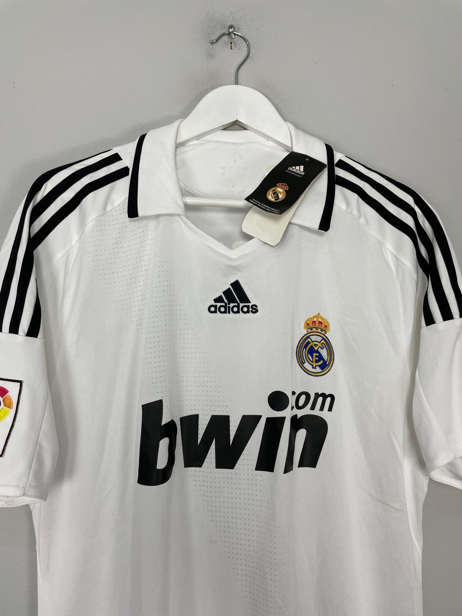 Shop 2008/09 REAL MADRID RAUL #7 *BNWT* HOME SHIRT (L) ADIDAS, classic football shirts, vintage football shirts & retro soccer jerseys at Cult Kits